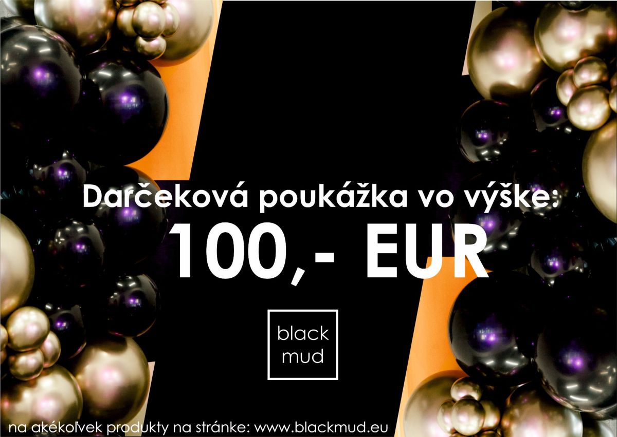 Darčeková poukážka blackmud vo výške 100 EUR