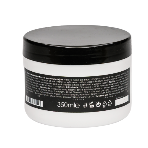 Vlasová regeneračná maska s keratínom a argánovým olejom 350 ml